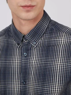 Baird Long-Sleeve Gradient Check Shirt - Ivory Long-Sleeve Shirts 10 Baird Long-Sleeve Gradient Check Shirt - Ivory Long-Sleeve Shirts