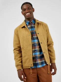 Baird Long-Sleeve Brushed Twill Check Shirt - Dark Blue