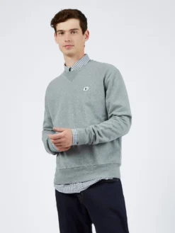 Baird Loungewear B By Ben Sherman Tricot/Loopback Sweatshirt - Steel