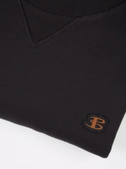 Baird B By Ben Sherman Tricot/Loopback Sweatshirt - Black Loungewear 12 Baird B By Ben Sherman Tricot/Loopback Sweatshirt - Black Loungewear