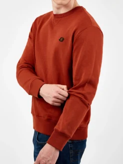 Baird B By Ben Sherman Tricot/Loopback Sweatshirt - Burnt Orange Loungewear