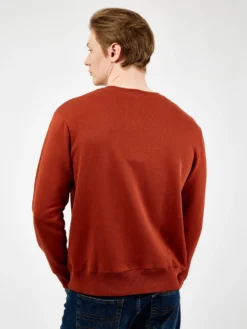 Baird B By Ben Sherman Tricot/Loopback Sweatshirt - Burnt Orange Loungewear