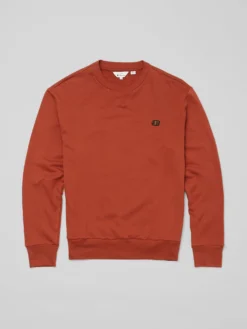 Baird B By Ben Sherman Tricot/Loopback Sweatshirt - Burnt Orange Loungewear