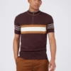 Baird B By Ben Sherman Shop B By Ben Sherman Short-Sleeve Zip-Neck Knit Polo - Bordeaux 2 Baird B By Ben Sherman Shop B By Ben Sherman Short-Sleeve Zip-Neck Knit Polo - Bordeaux