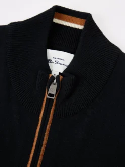 Baird Loungewear Long-Sleeve Sport Zip-Through Knit Track Top - Black