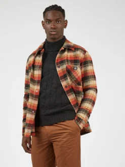 Baird Patterned Knit Roll-Neck Sweater - Black