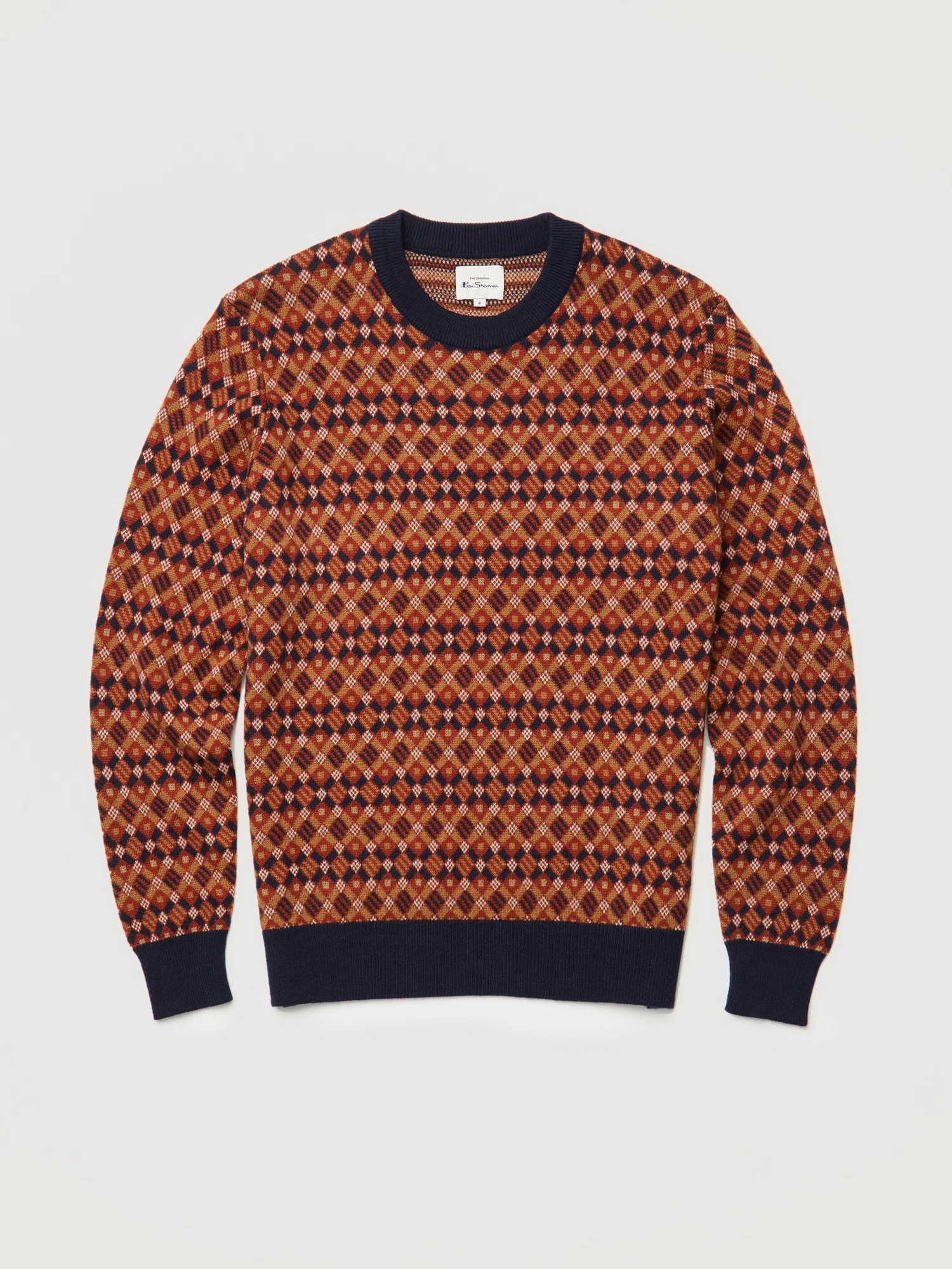 Baird Fairisle-Textured Crewneck Sweater - Marine Sweaters 8 Baird Fairisle-Textured Crewneck Sweater - Marine Sweaters