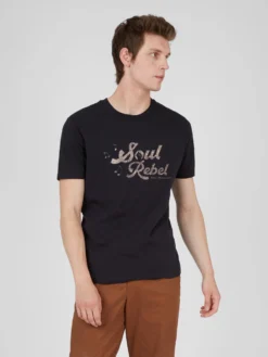 Baird Loungewear Retro Type Graphic Tee - Black