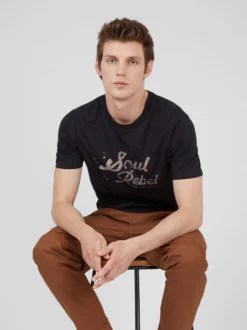 Baird Loungewear Retro Type Graphic Tee - Black