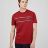 Baird Chest Stripe Logo Tee - Red