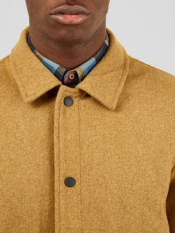 Baird Casual Jackets Wool Coach Jacket - Camel