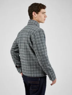 Baird Monochromatic Check Print Jacket - Steel