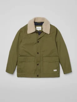 Baird Workers' Wool-Collared Jacket - Hemp Casual Jackets