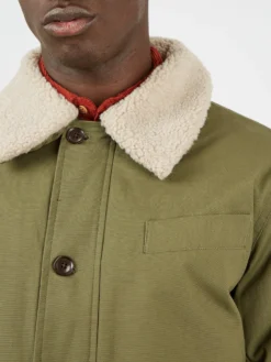 Baird Workers' Wool-Collared Jacket - Hemp Casual Jackets