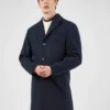 Baird Modern Single-Breasted Overcoat - Midnight 2 Baird Modern Single-Breasted Overcoat - Midnight
