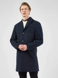 Baird Modern Single-Breasted Overcoat - Midnight
