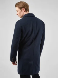 Baird Modern Single-Breasted Overcoat - Midnight