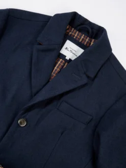 Baird Modern Single-Breasted Overcoat - Midnight