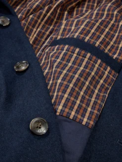 Baird Modern Single-Breasted Overcoat - Midnight