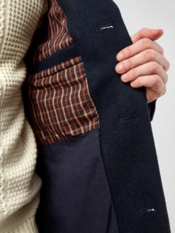 Baird Modern Single-Breasted Overcoat - Midnight