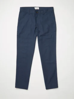 Baird Chinos & Trousers Tonal Check-Print Slim-Taper Trouser - Dark Blue