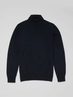 Baird Sweaters Signature Knit Roll-Neck Sweater - Dark Navy