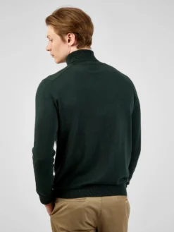Baird Signature Knit Roll-Neck Sweater - Dark Green Sweaters