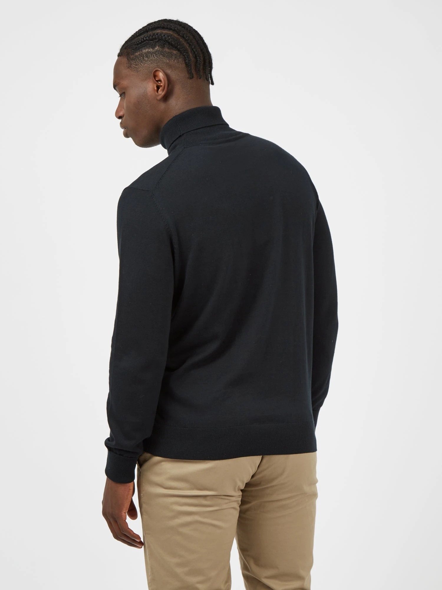 Baird Signature Knit Roll-Neck Sweater - Black 4 Baird Signature Knit Roll-Neck Sweater - Black