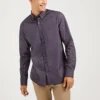 Oved Long -Sleeve Spot Print Shirt - Navy Blazer Long-Sleeve Shirts