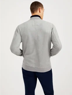 Oved Faux-Suede Bomber - Grey