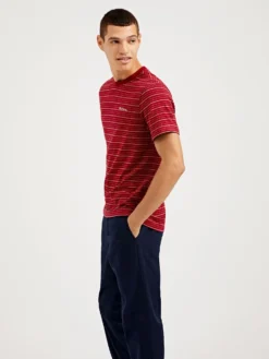 Oved Mini-Stripe Jersey T-Shirt - Sun Dried Tomato T-Shirts 7 Oved Mini-Stripe Jersey T-Shirt - Sun Dried Tomato T-Shirts