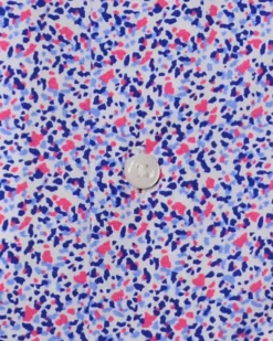 LF Tailored Shop Stretch Multi Abstract Print Slim Fit Dress Shirt