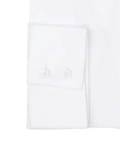 LF White Argyle Dobby Slim Fit Dress Shirt