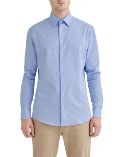 LF Diamond Dobby Clip-Spot Slim Fit Dress Shirt Tailored Shop