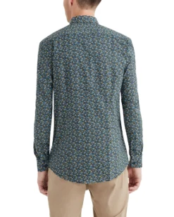 LF Tailored Shop Multi Floral Print Skinny Fit Dress Shirt
