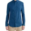LF Tailored Shop Forest & Navy Tonic Herringbone Slim Fit Dress Shirt