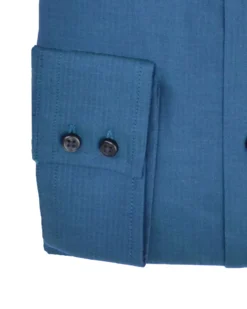 LF Tailored Shop Forest & Navy Tonic Herringbone Slim Fit Dress Shirt