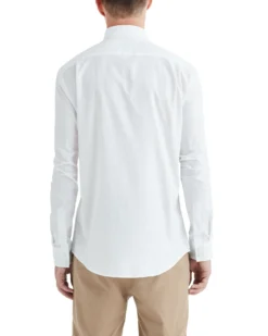 LF White On White Jacquard Slim Fit Dress Shirt