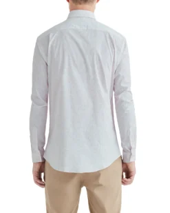 LF Tailored Shop Pale Pink Floral Print Slim Fit Dress Shirt