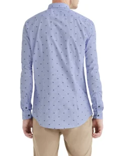 LF Tailored Shop Owl Clip-Spot Fineline Skinny Fit Dress Shirt