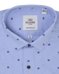 LF Tailored Shop Owl Clip-Spot Fineline Skinny Fit Dress Shirt