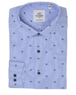LF Tailored Shop Owl Clip-Spot Fineline Skinny Fit Dress Shirt