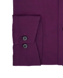 LF Tailored Shop Wine & Navy Tonic Herringbone Slim Fit Dress Shirt