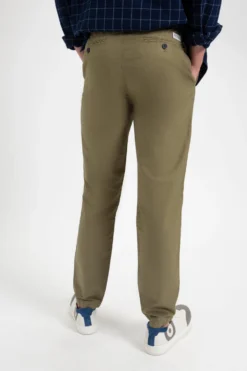 Northstar Chinos & Trousers Beatnik Oxford Slim Taper Garment Dye Chino - Light Olive