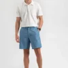 Northstar Shorts Beatnik Oxford Garment Dye Slim Short - Dusty Blue