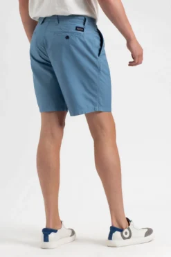 Northstar Shorts Beatnik Oxford Garment Dye Slim Short - Dusty Blue