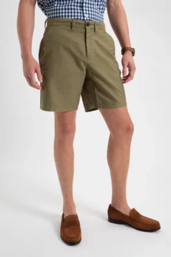 Northstar Beatnik Oxford Garment Dye Slim Short - Light Olive