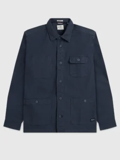 Northstar Long-Sleeve Shirts Garment Dye Chore Shirt Jacket - Navy