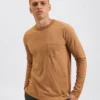 Northstar T-Shirts Garment Dye Beatnik Long-Sleeve T-Shirt - Camel