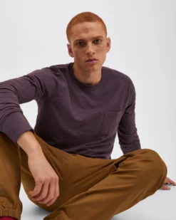 Northstar Garment Dye Beatnik Long-Sleeve T-Shirt - Merlot T-Shirts